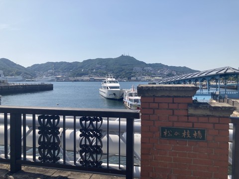 気持ちのよい朝から長崎ベイエリアをガイドさんとお散歩♪