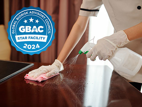 蒙特利酒店集團旗下所有酒店已更新了國際衛生標準「GBAC STAR™認證」