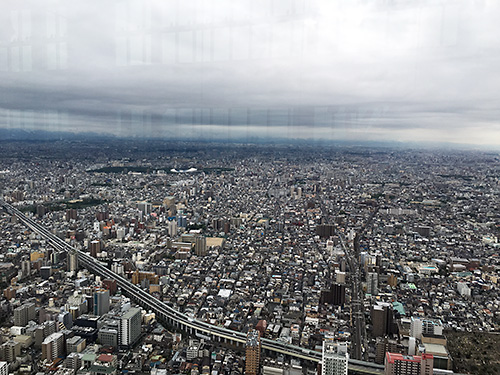 あべのハルカス60階からの眺望