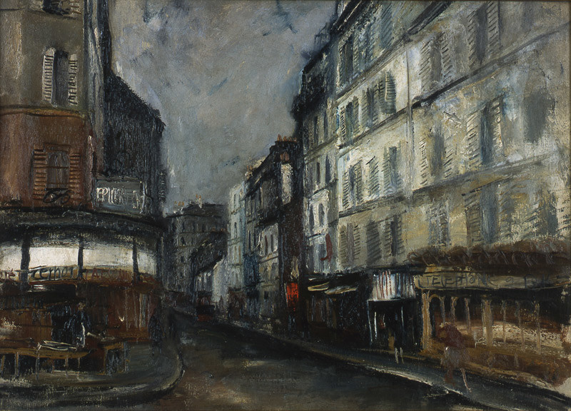 佐伯祐三《パリの街角》1925年、山王美術館蔵