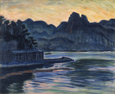 梅原龍三郎≪金櫻山≫1936年/山王美術館蔵