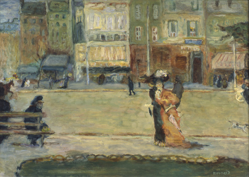 ピエール・ボナール《クリシー大通り》1900年、山王美術館蔵