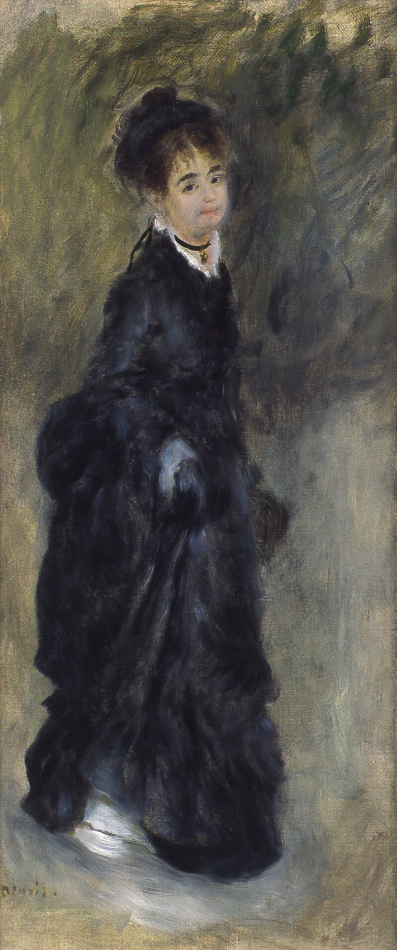ピエール＝オーギュスト・ルノワール《若い女性》1877年、山王美術館蔵