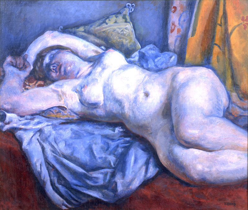 安井曽太郎《横たわる裸婦》1912年、山王美術館蔵