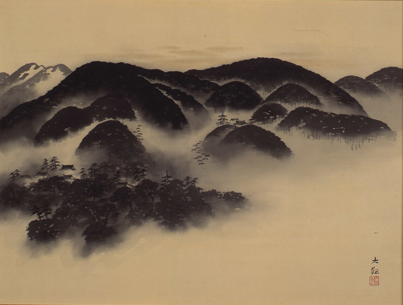 横山大観《東山》1932-1935年頃、山王美術館蔵